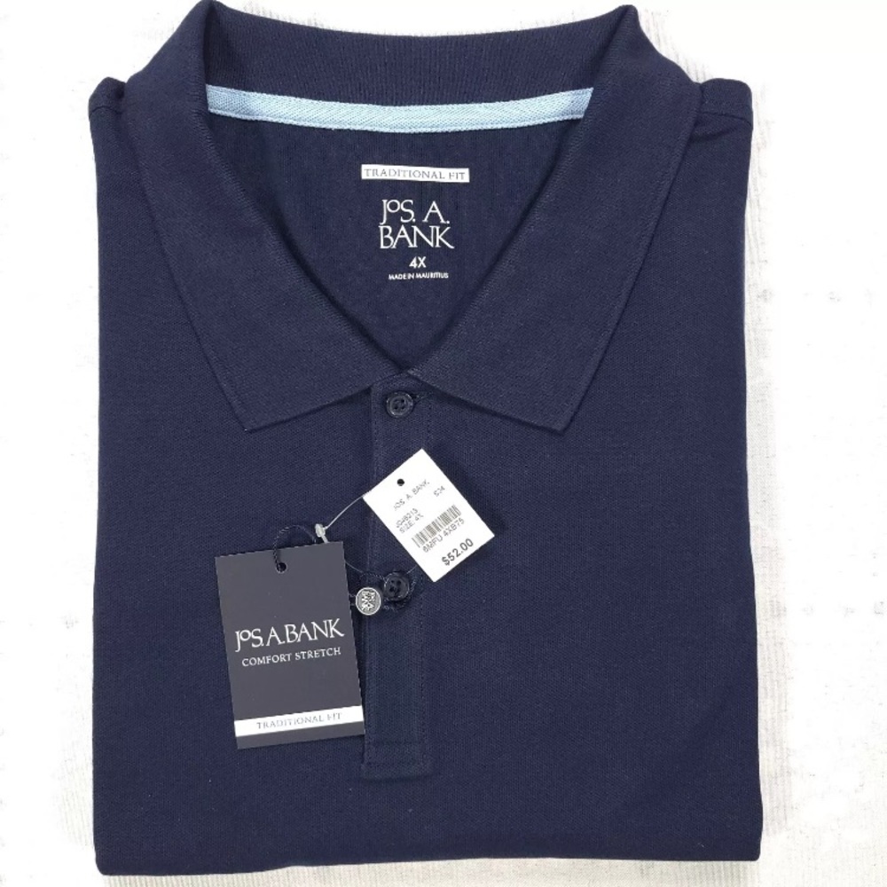 NWT Jos A Bank Navy Blue Polo Size 4XL